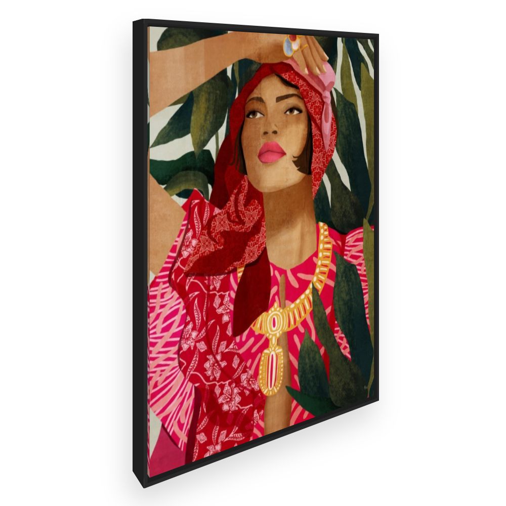 Toile Portrait féminin vibrant