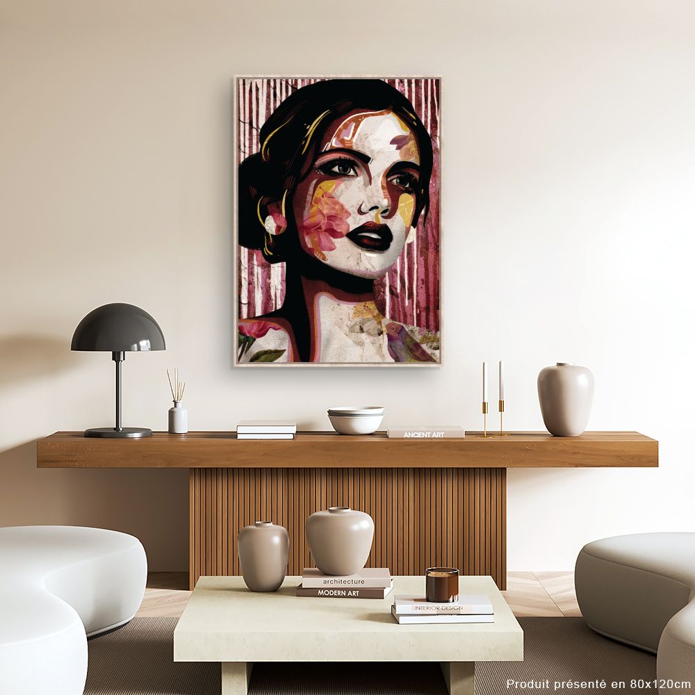 Tableau Portrait floréal