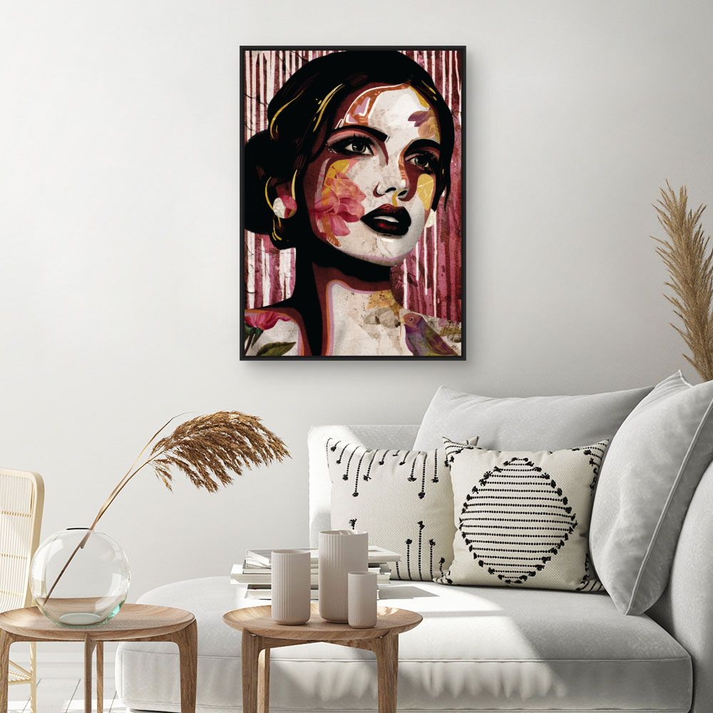 Tableau Portrait floréal