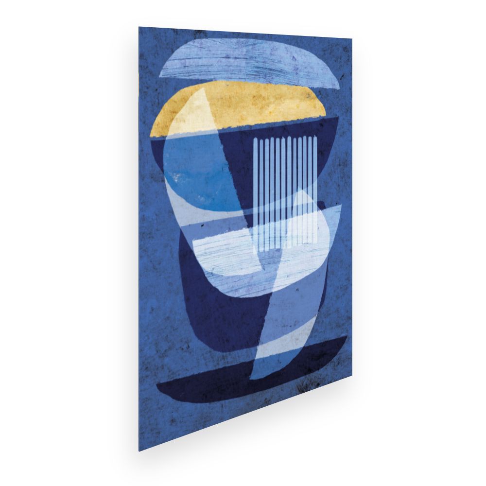 Affiche Éclats géométriques dynamiques