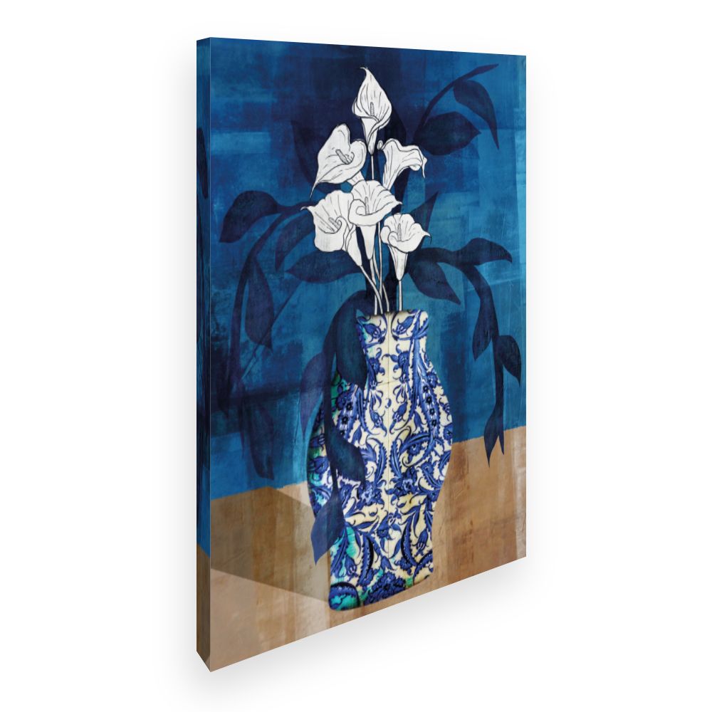 Toile Fleurs en vase