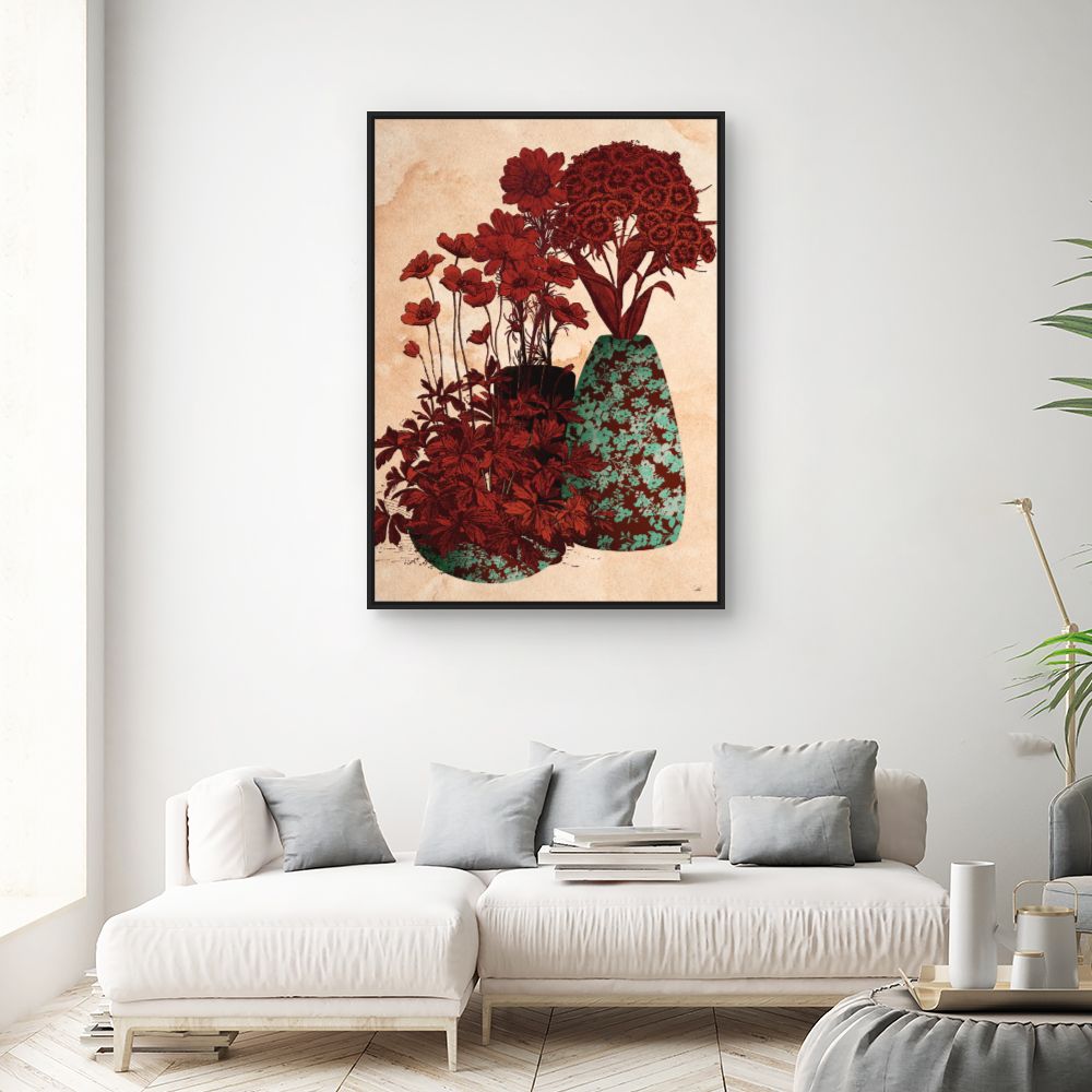 Tableau Fleurs en vases