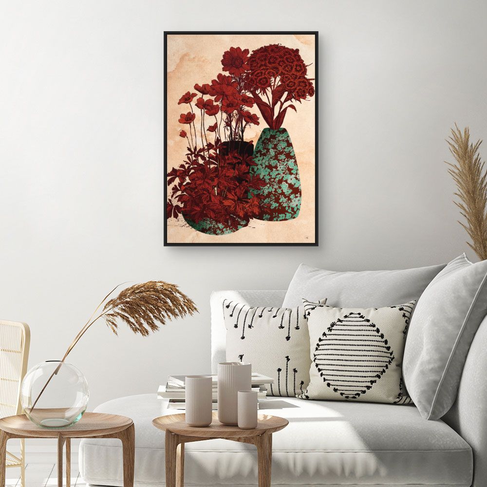 Tableau Fleurs en vases