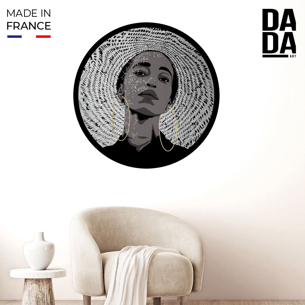 Papier peint rond "Élégance artistique moderne"