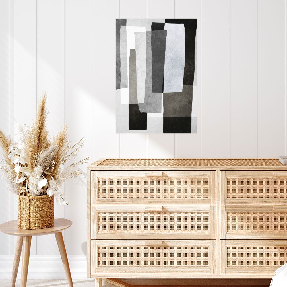 Affiche Formes abstraites superposées