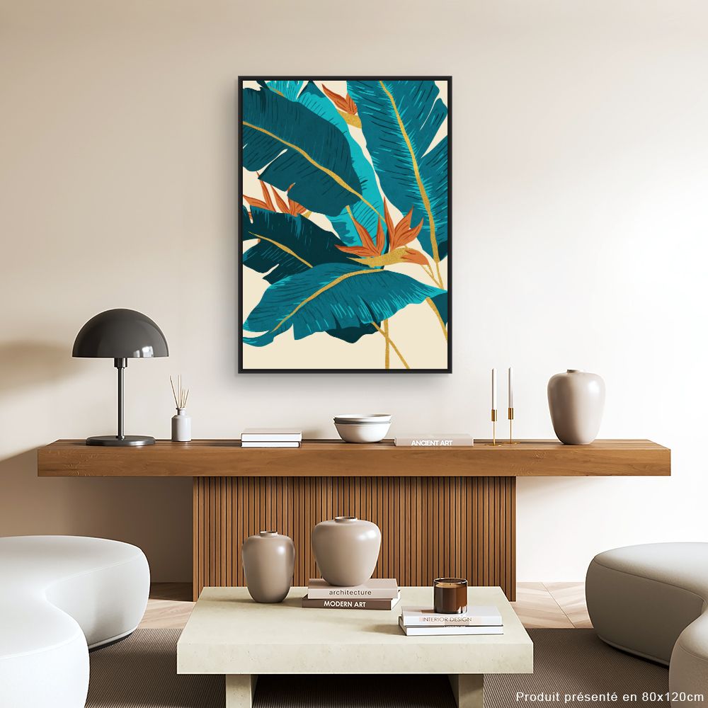 Tableau Feuillage tropical exotique