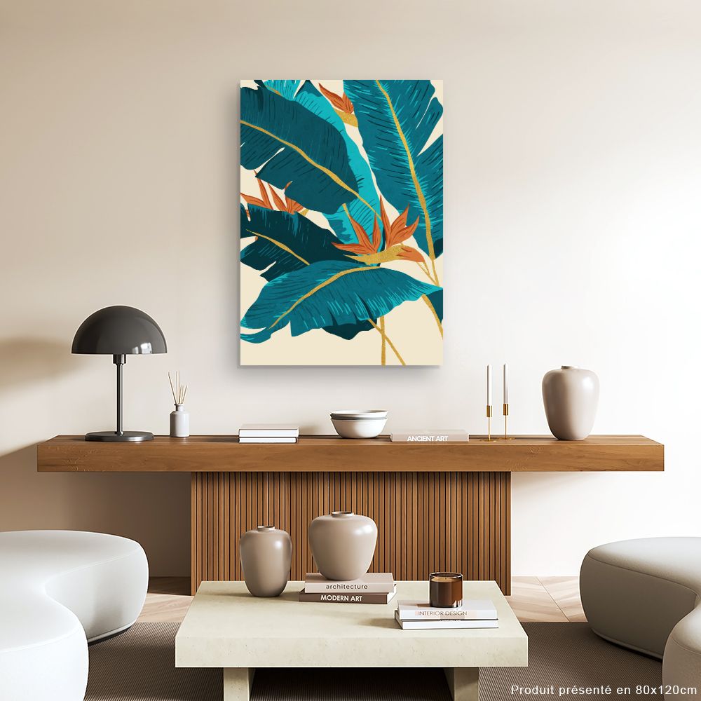 Tableau Feuillage tropical exotique