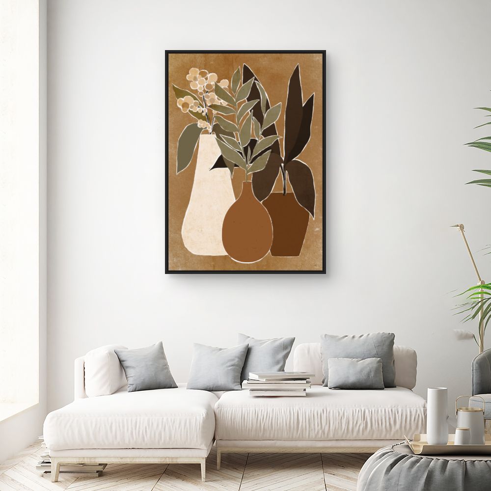Tableau Vases et plantes