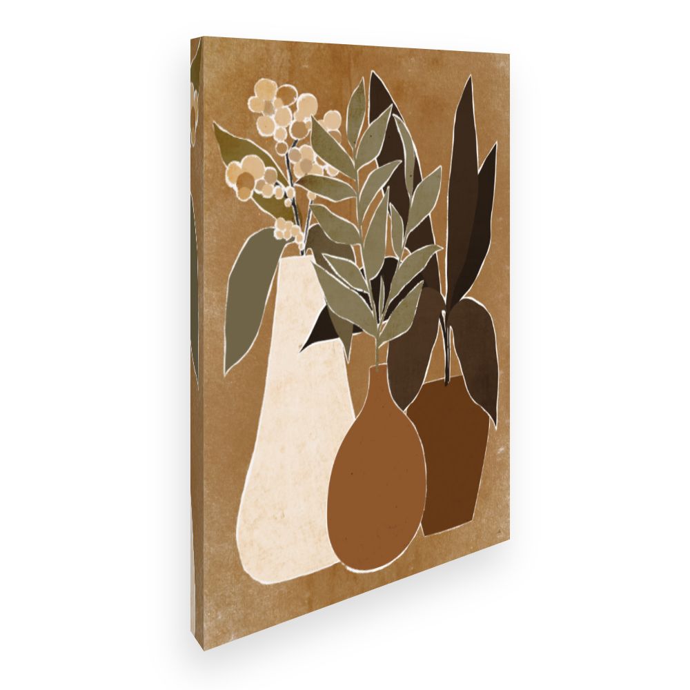 Toile Vases et plantes