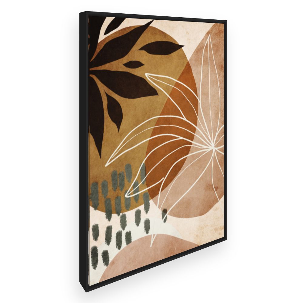Toile Feuillage abstrait