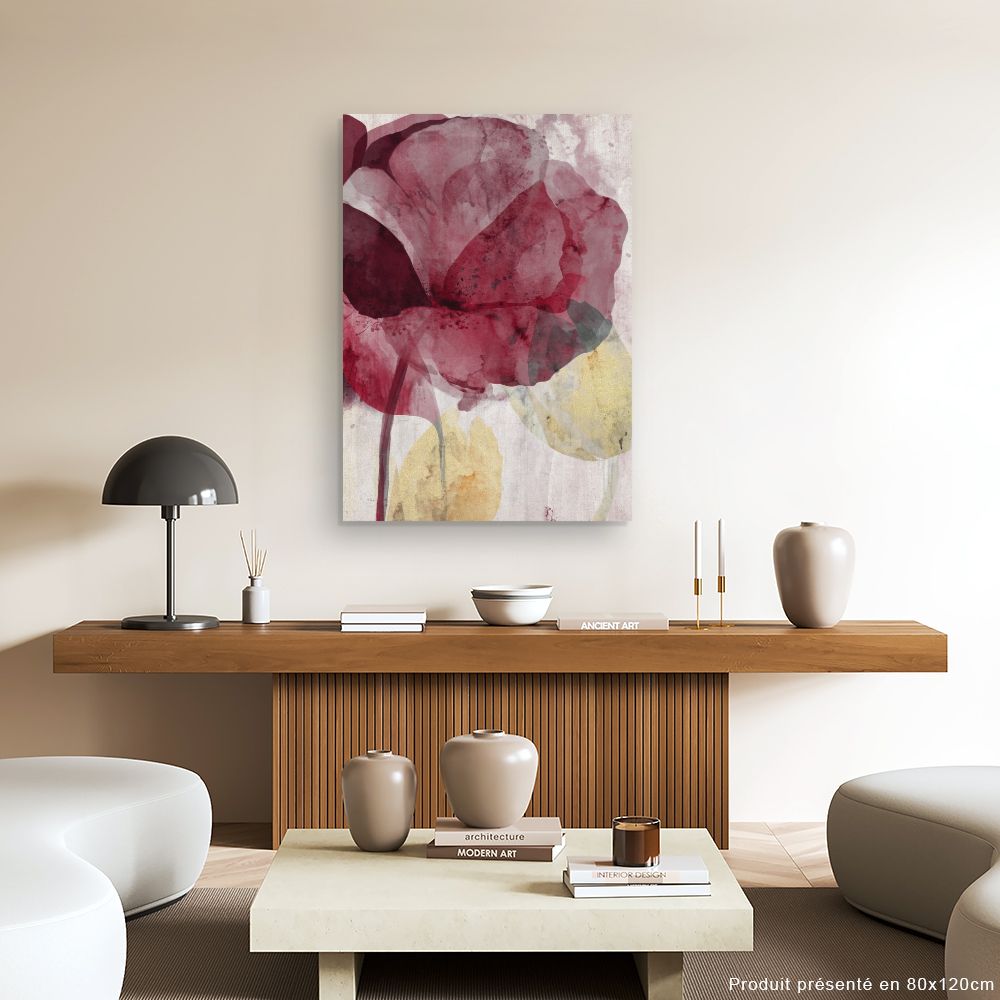 Tableau Fleurs abstraites