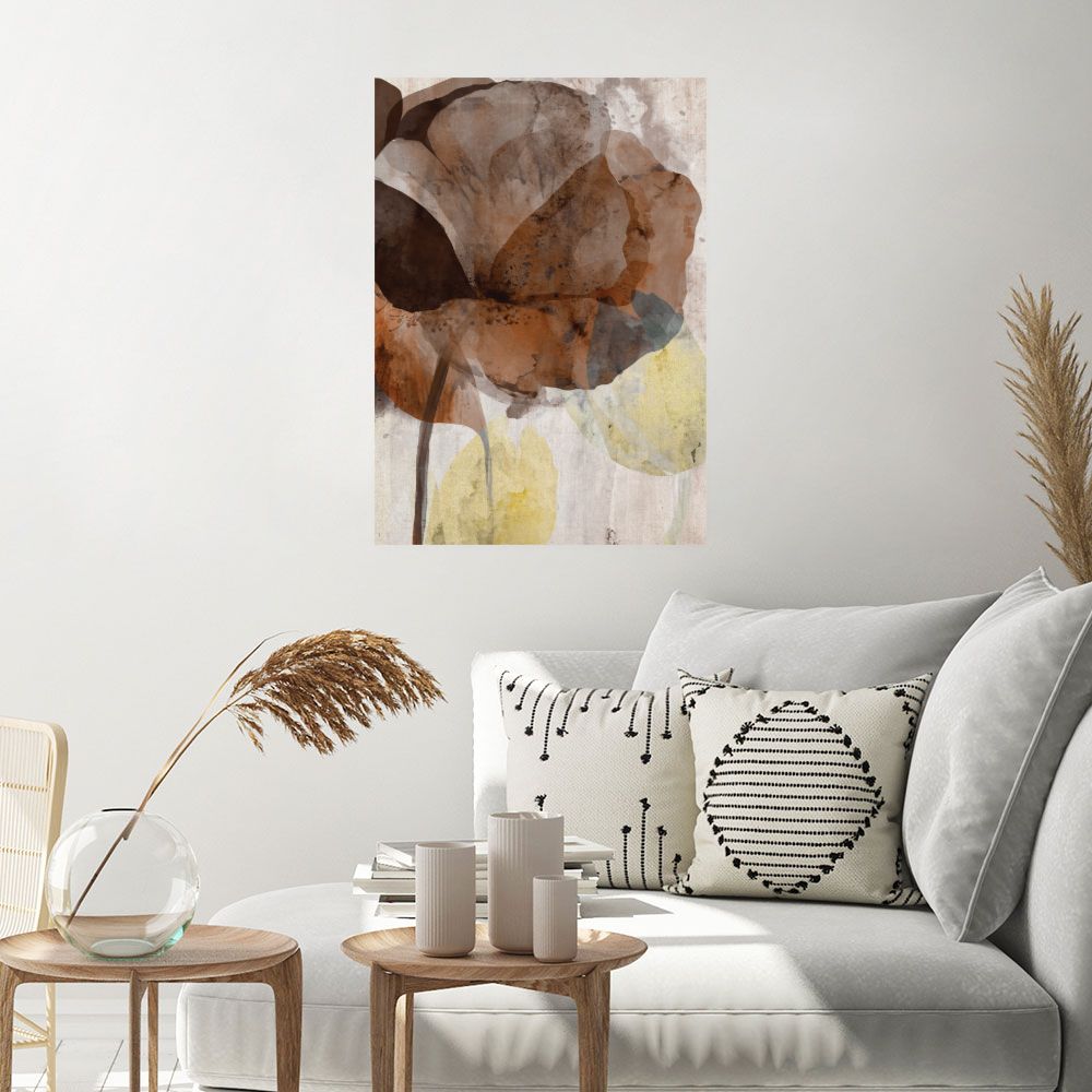 Affiche Fleurs aquarellées