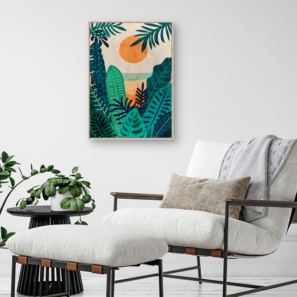 Tableau Jardin exotique