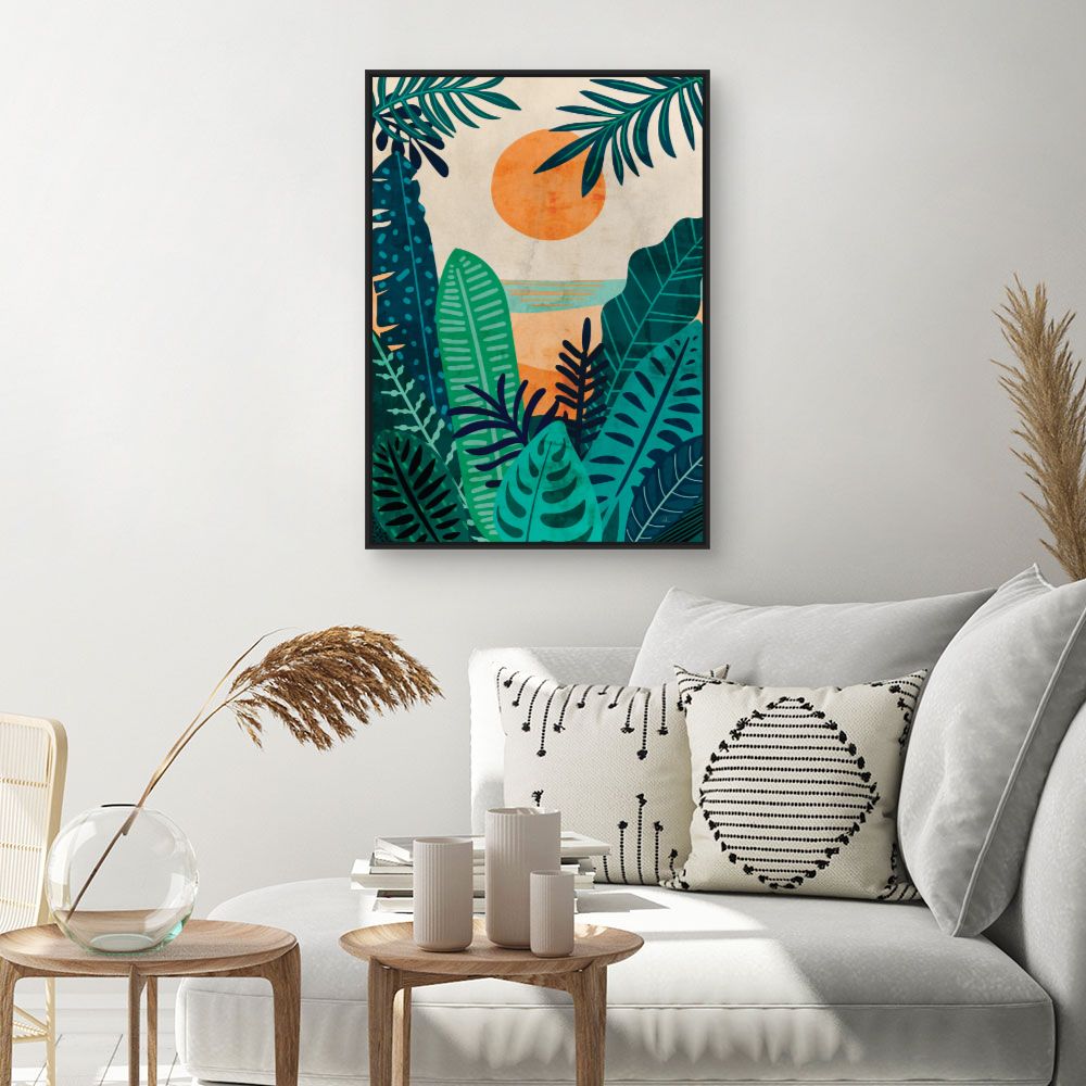 Tableau Jardin exotique