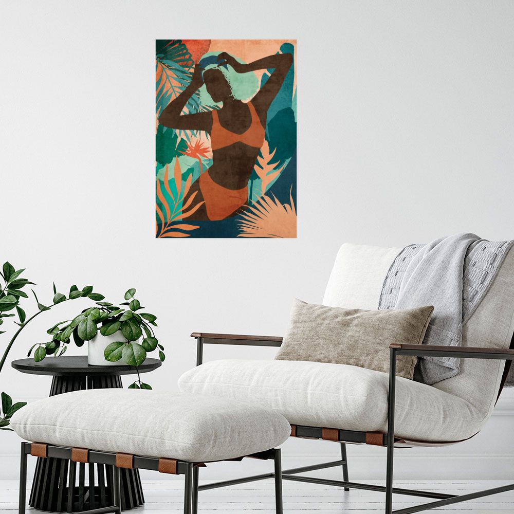 Affiche Silhouette tropicale