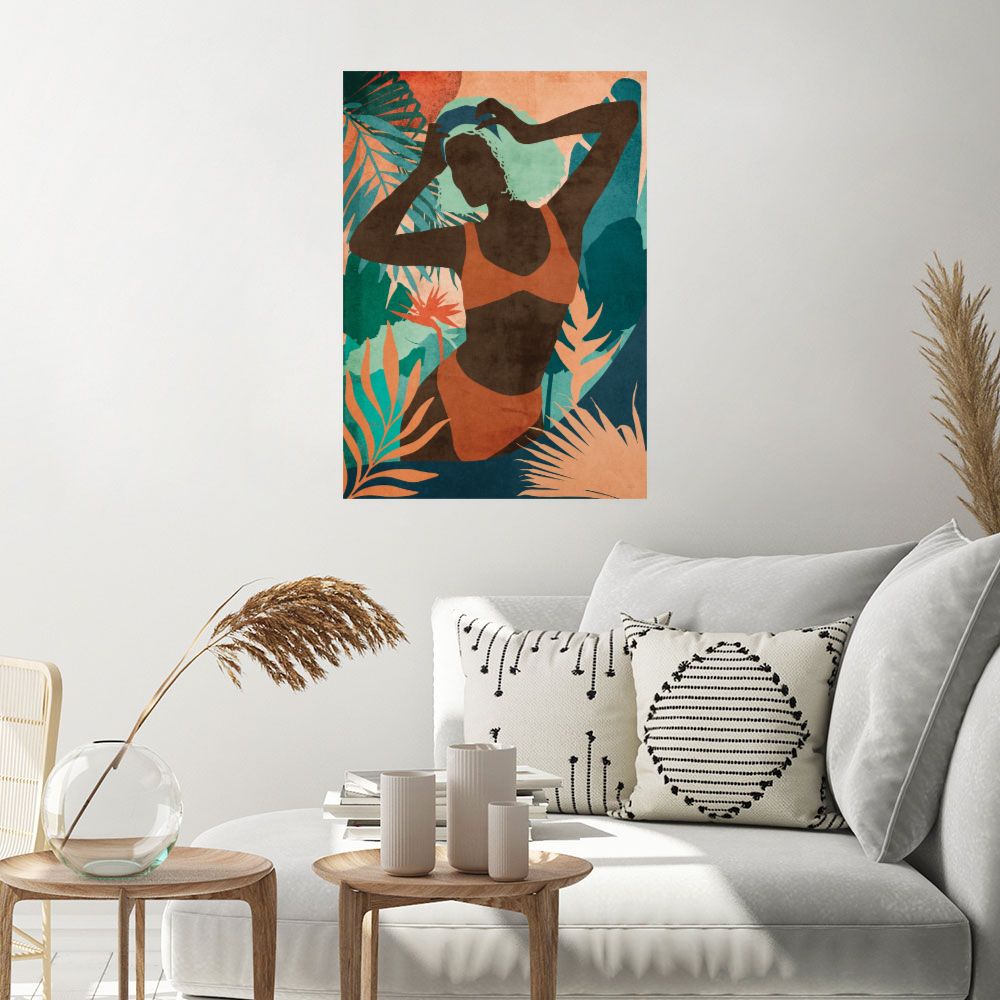 Affiche Silhouette tropicale