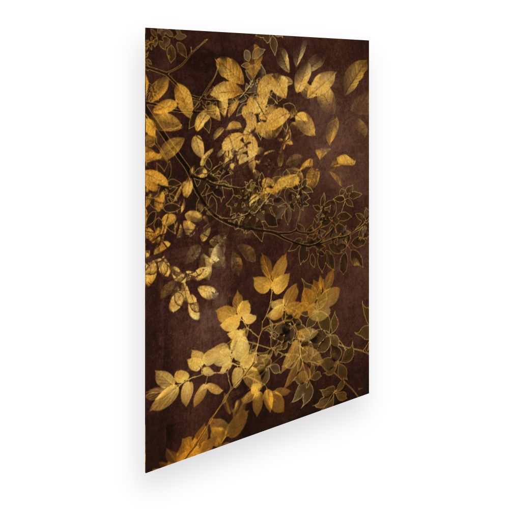 Affiche Feuilles dorées élégantes