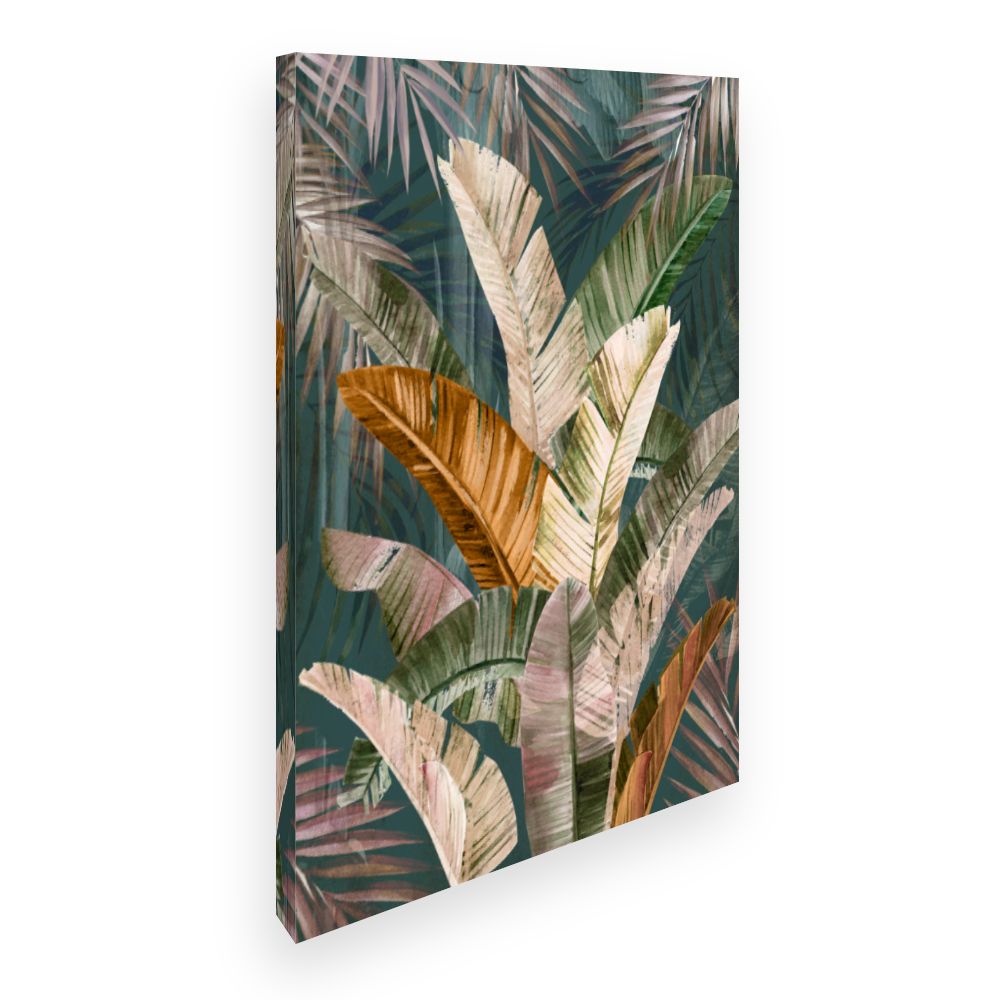 Toile Feuillages exotiques