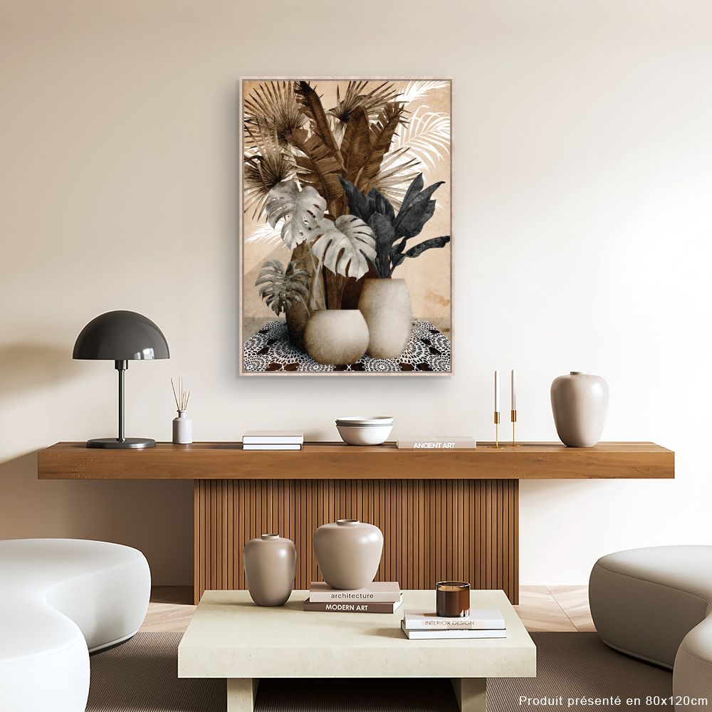 Tableau Feuillage exotique élégant