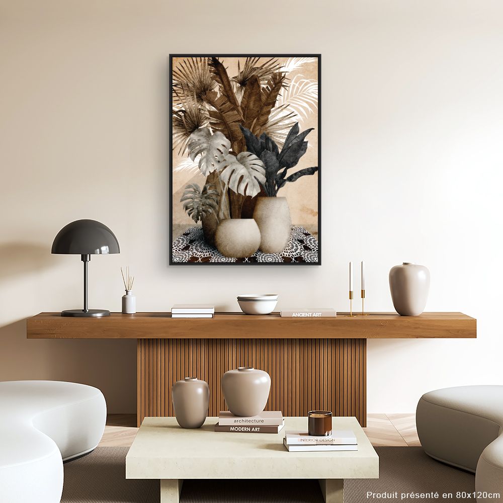 Tableau Feuillage exotique élégant