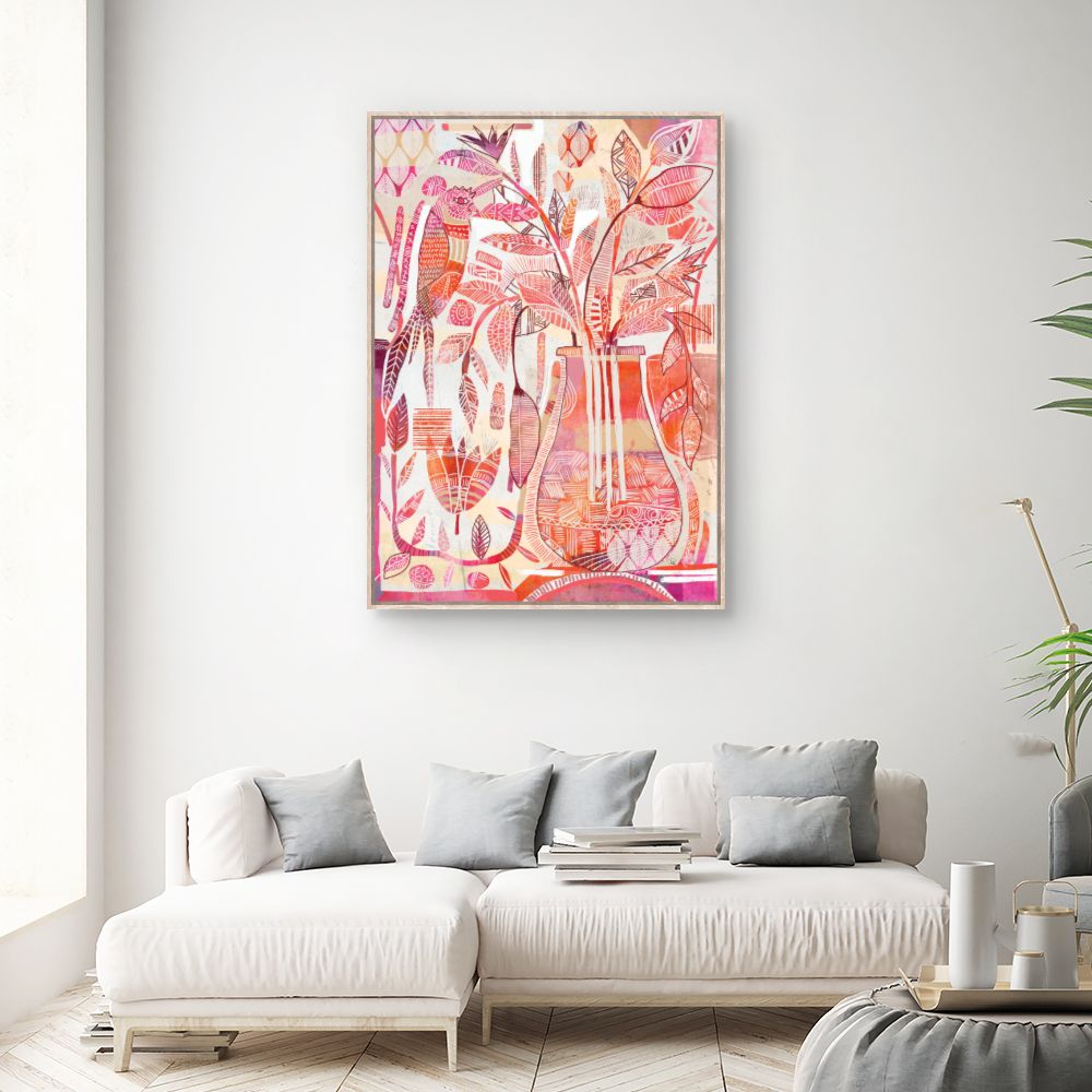 Tableau Jardin exotique