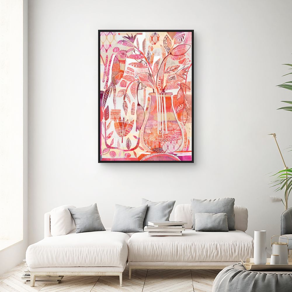 Tableau Jardin exotique