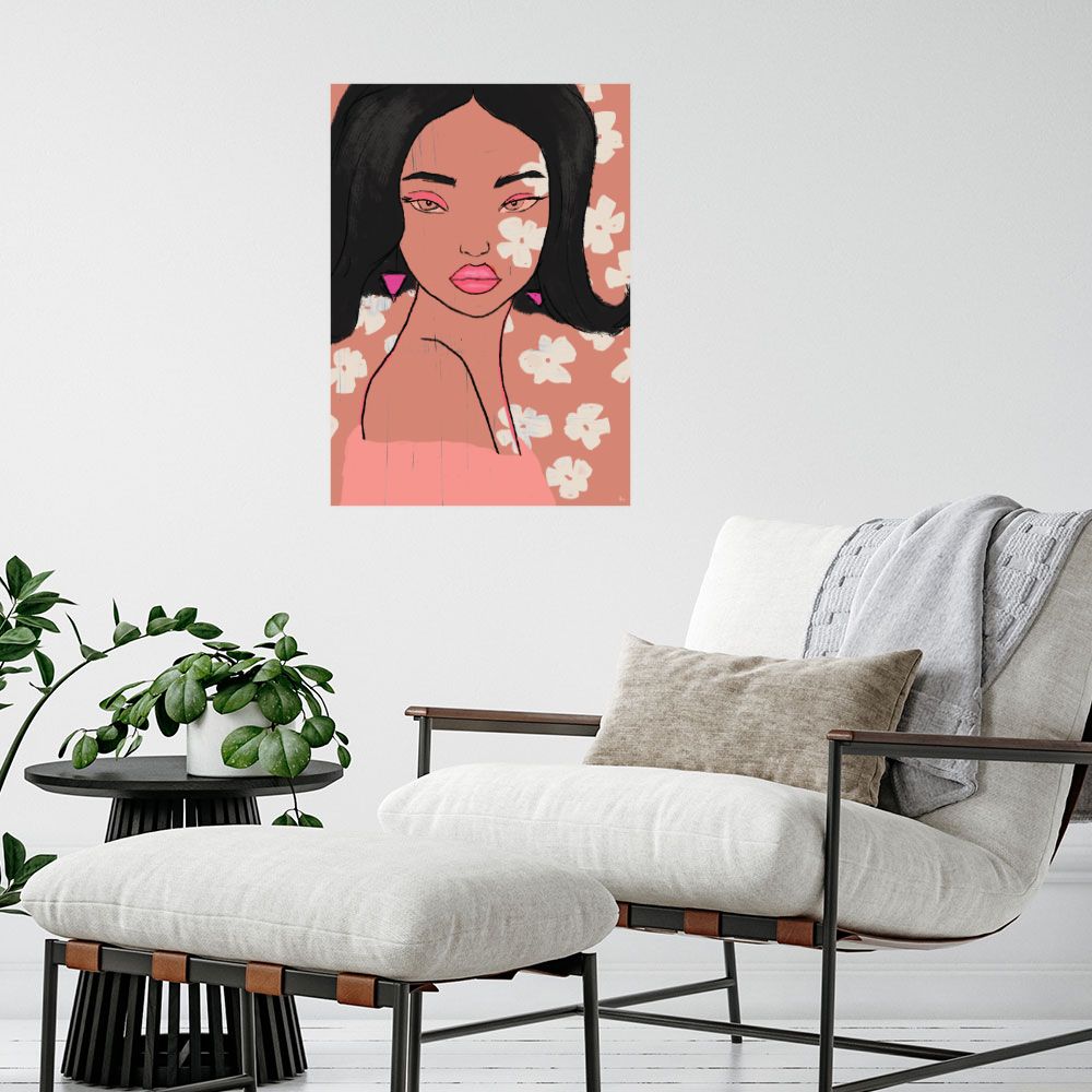 Affiche Élégance florale féminine