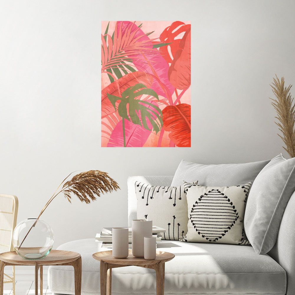 Affiche Feuillage exotique