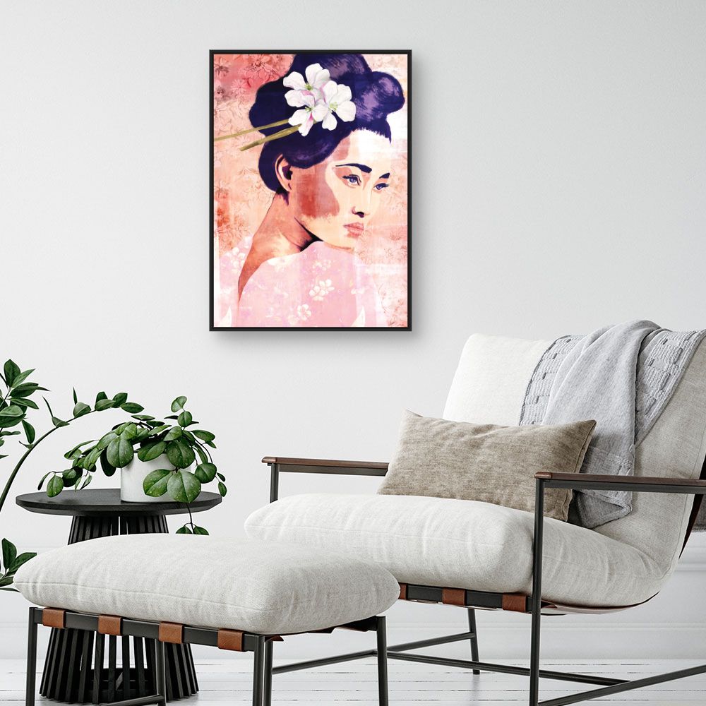 Tableau Portrait floral délicat