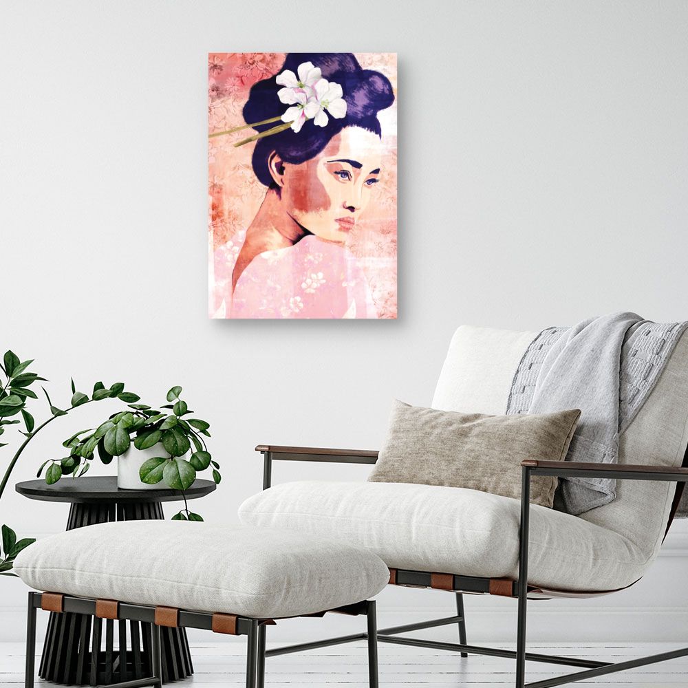 Tableau Portrait floral délicat