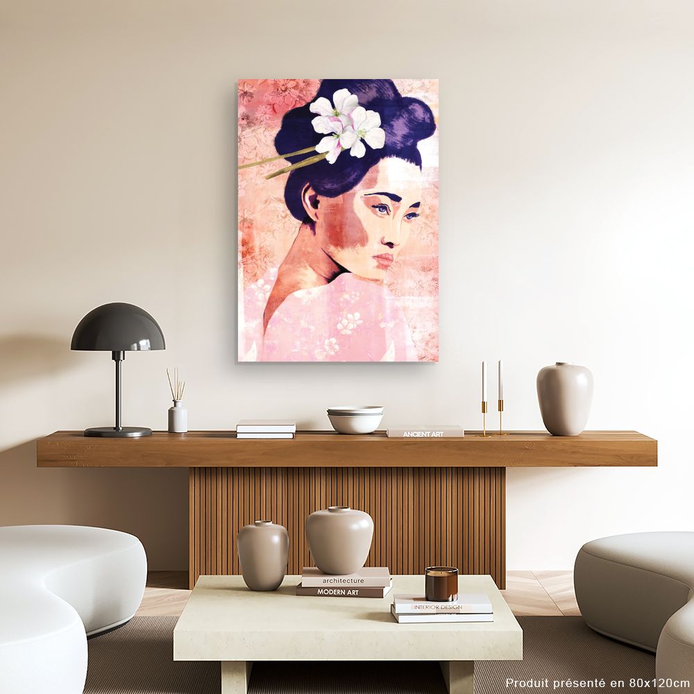 Tableau Portrait floral délicat