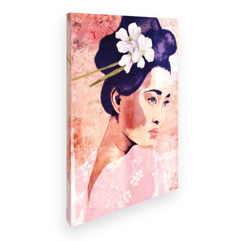 Toile Portrait floral délicat