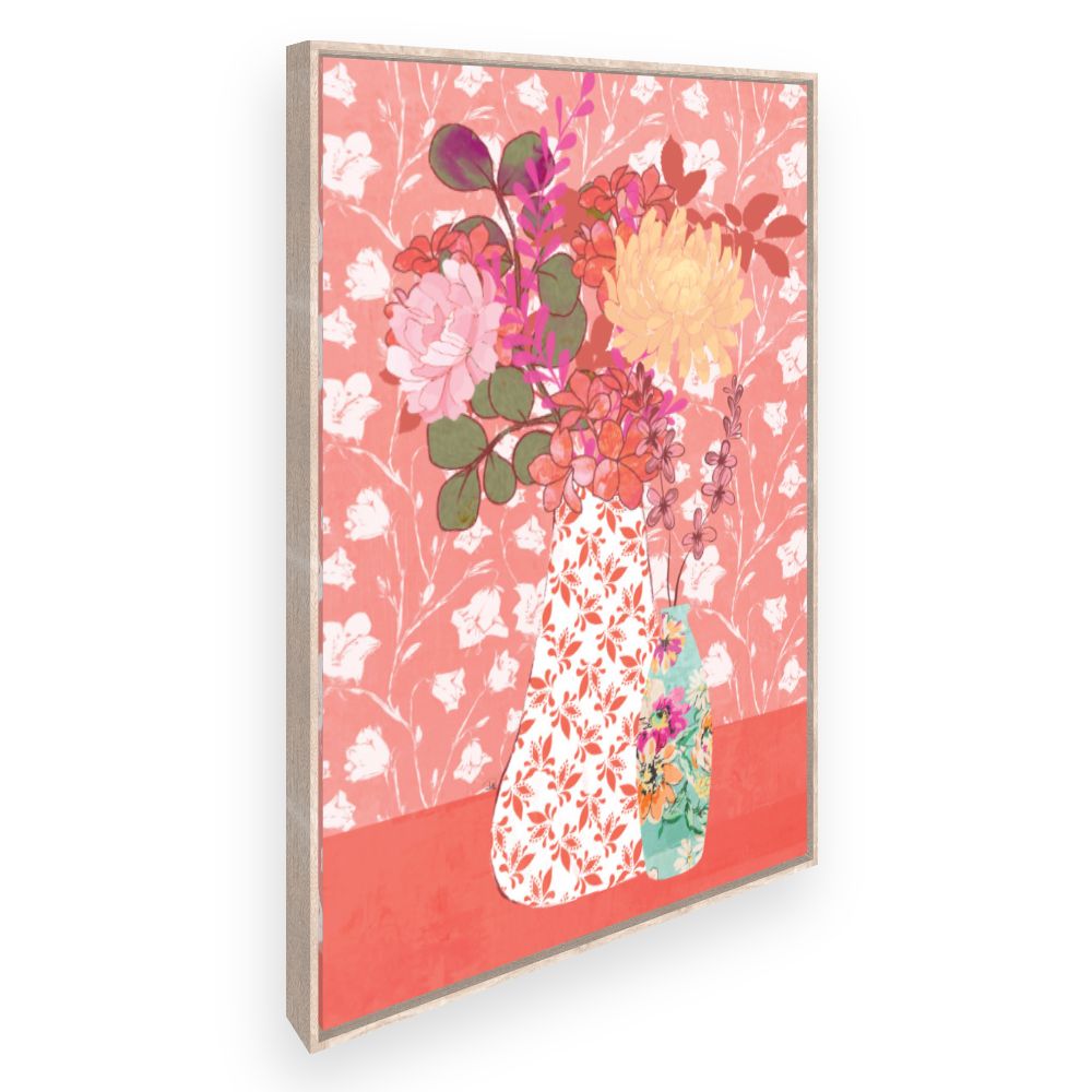 Toile Bouquet floral vibrant