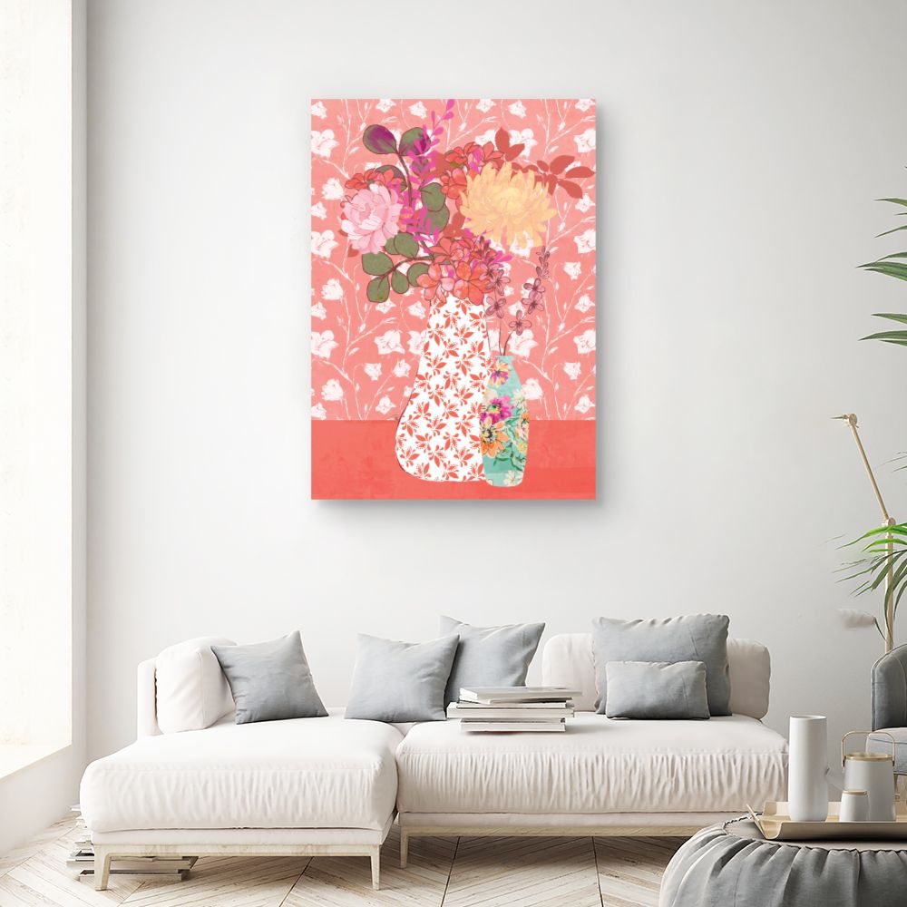 Tableau Bouquet floral vibrant