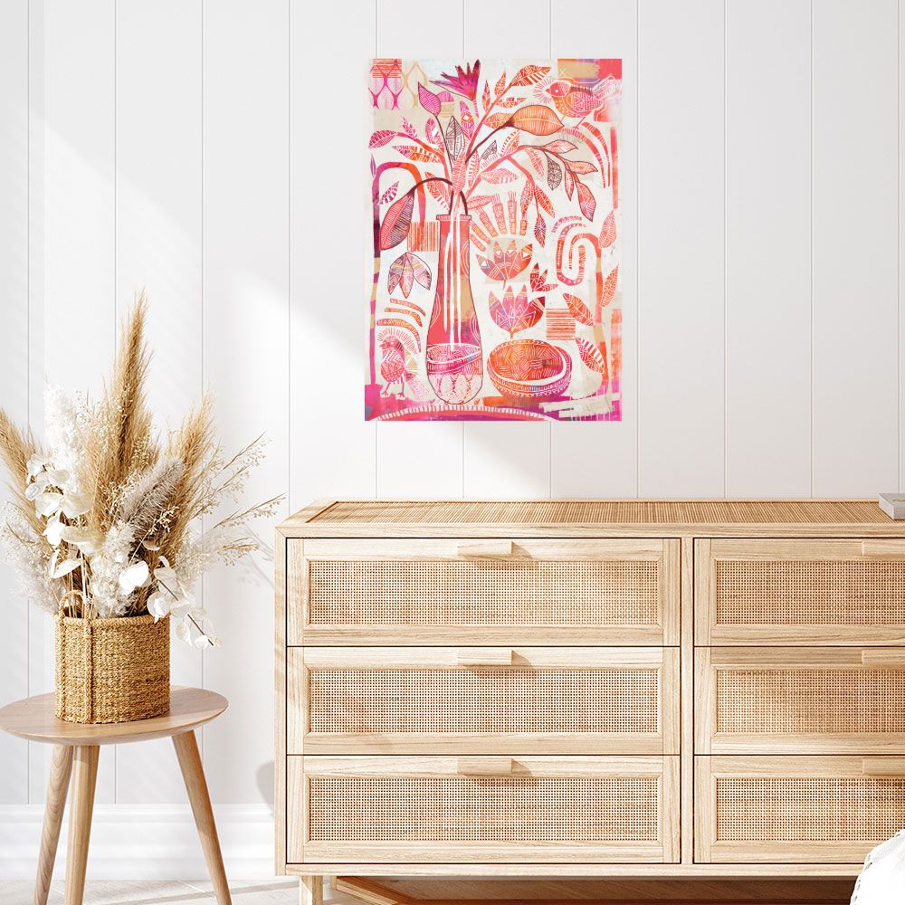 Affiche Floral abstrait captivant