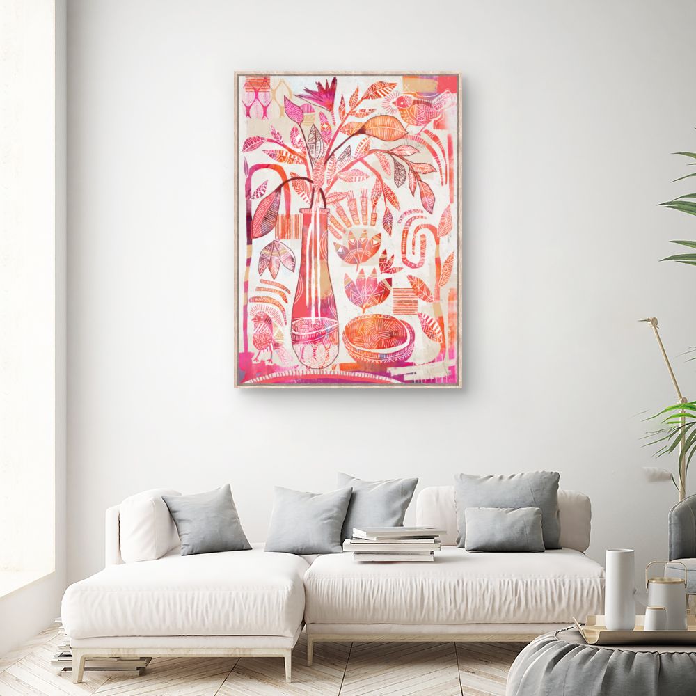 Tableau Nature abstraite colorée