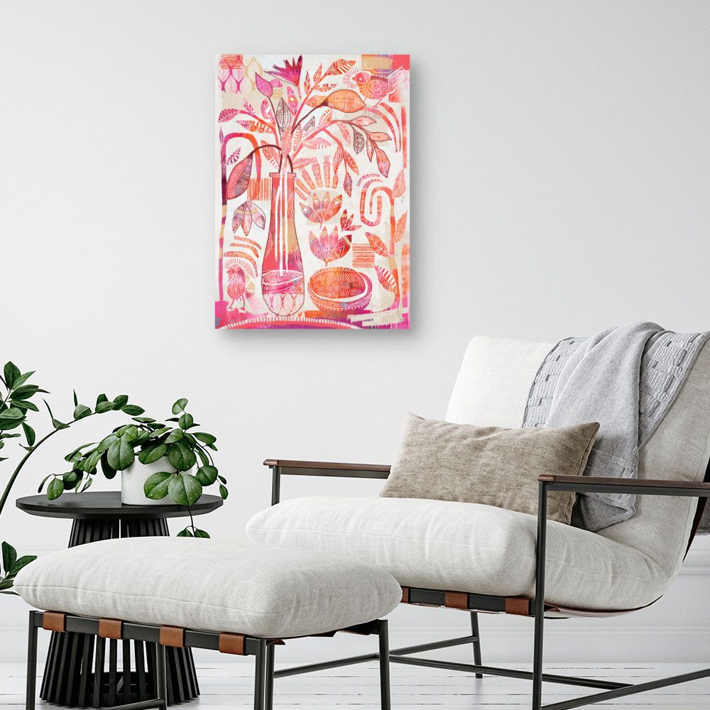Tableau Nature abstraite colorée