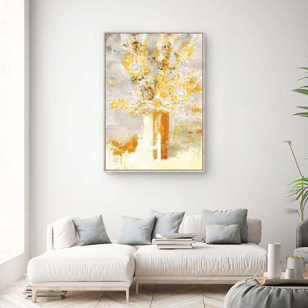Tableau Fleurs abstraites