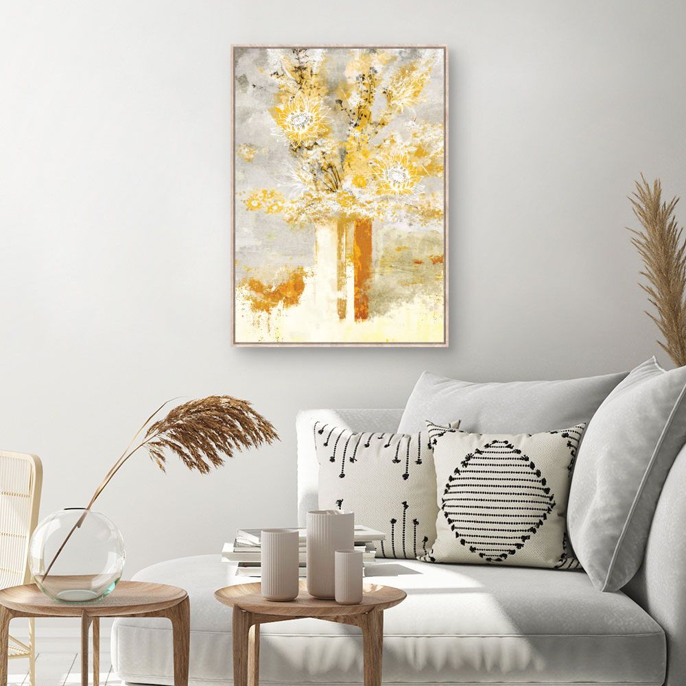 Tableau Fleurs abstraites