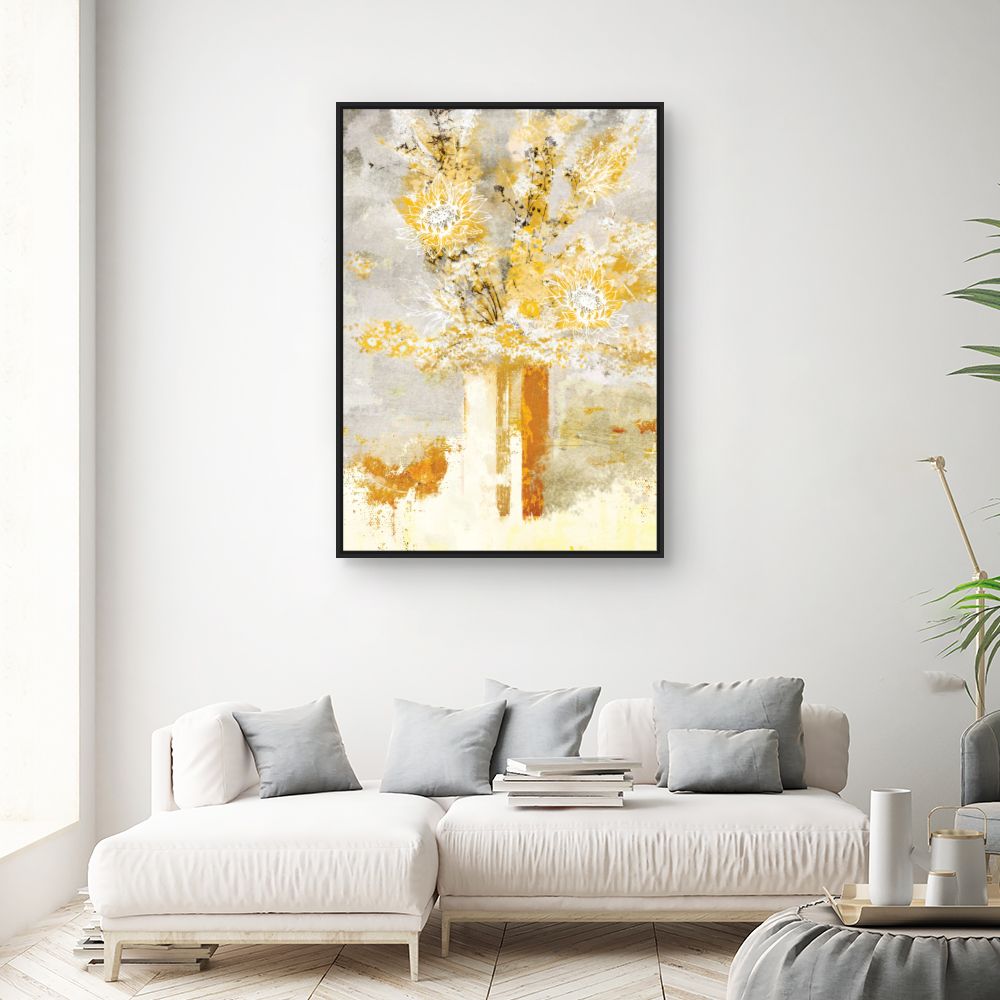 Tableau Fleurs abstraites