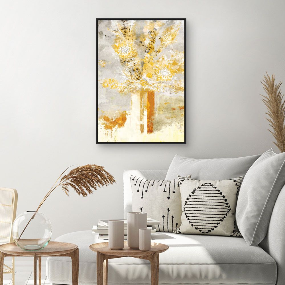 Tableau Fleurs abstraites