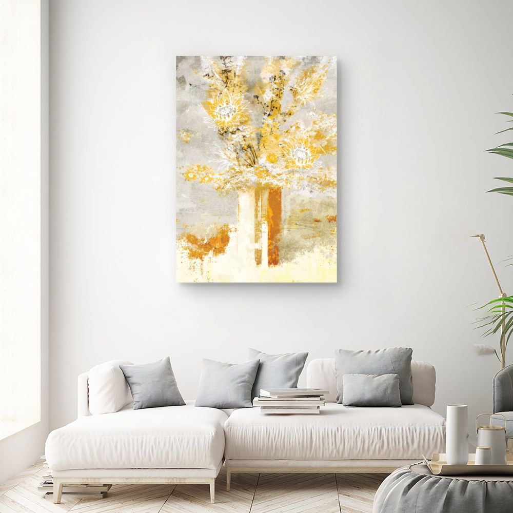 Tableau Fleurs abstraites