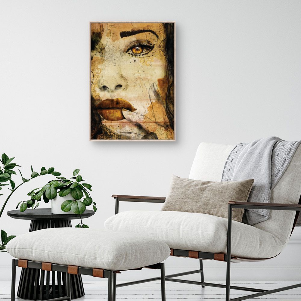 Tableau Portrait artistique mystérieux