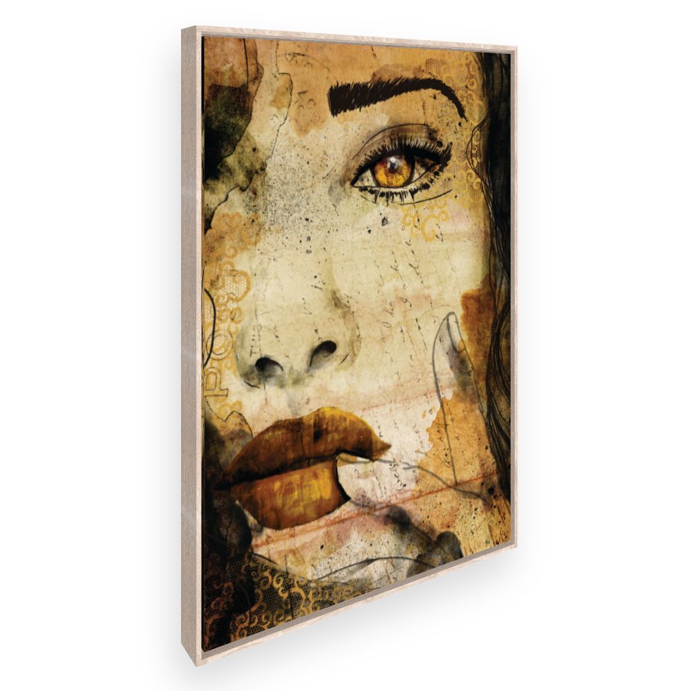 Toile Portrait artistique mystérieux