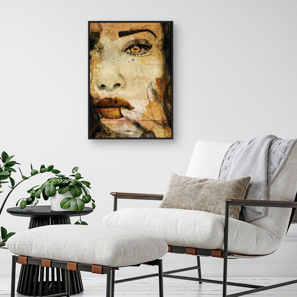 Tableau Portrait artistique mystérieux