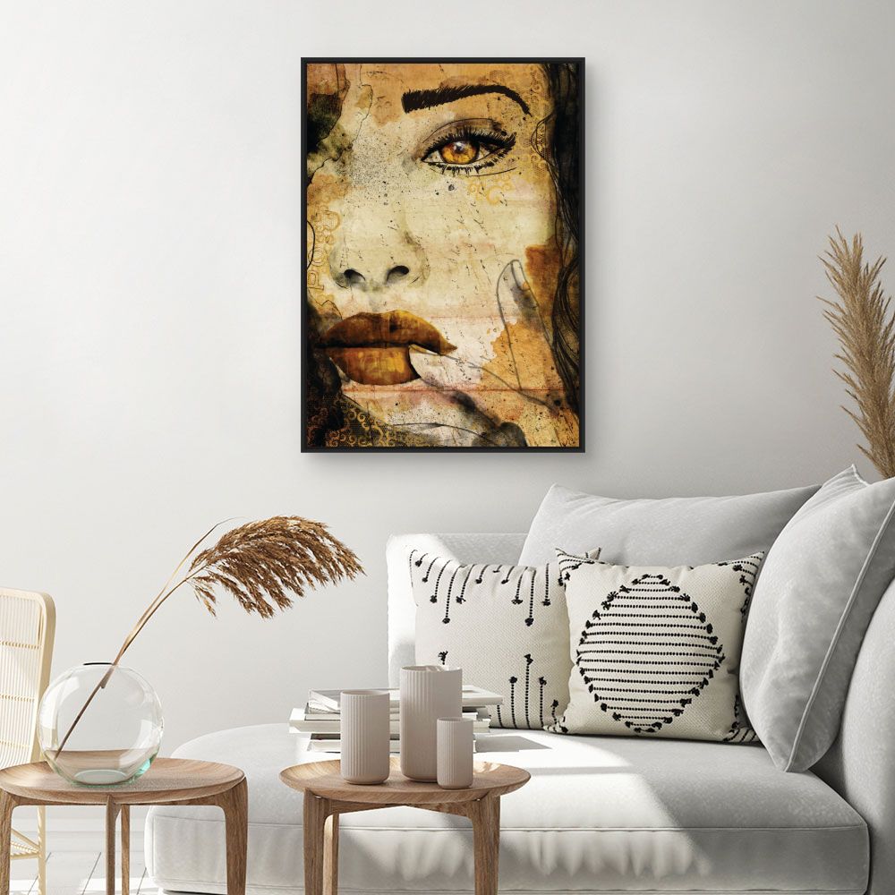 Tableau Portrait artistique mystérieux