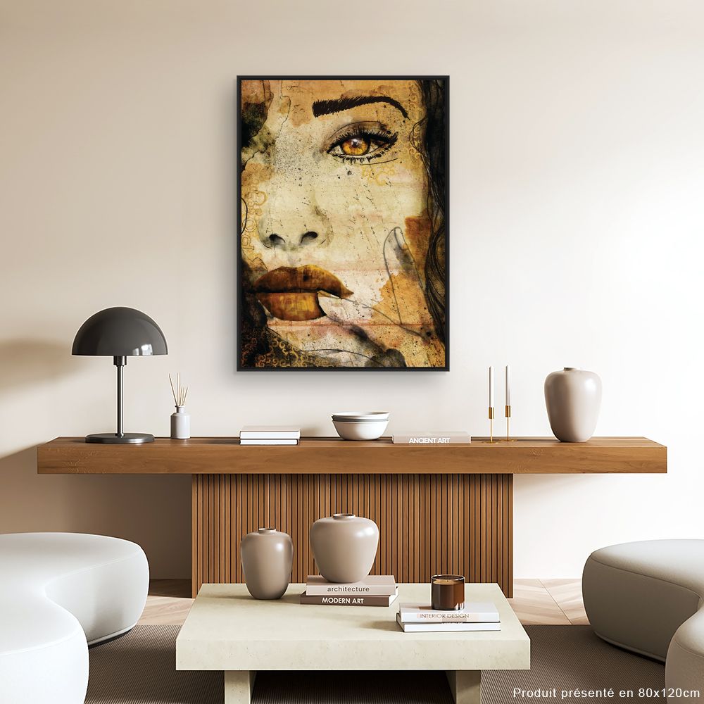 Tableau Portrait artistique mystérieux