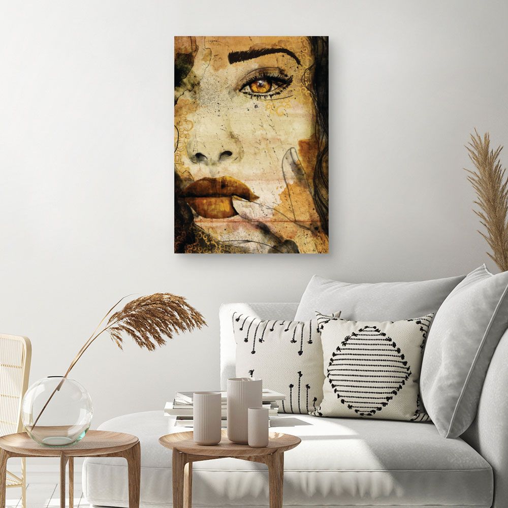 Tableau Portrait artistique mystérieux