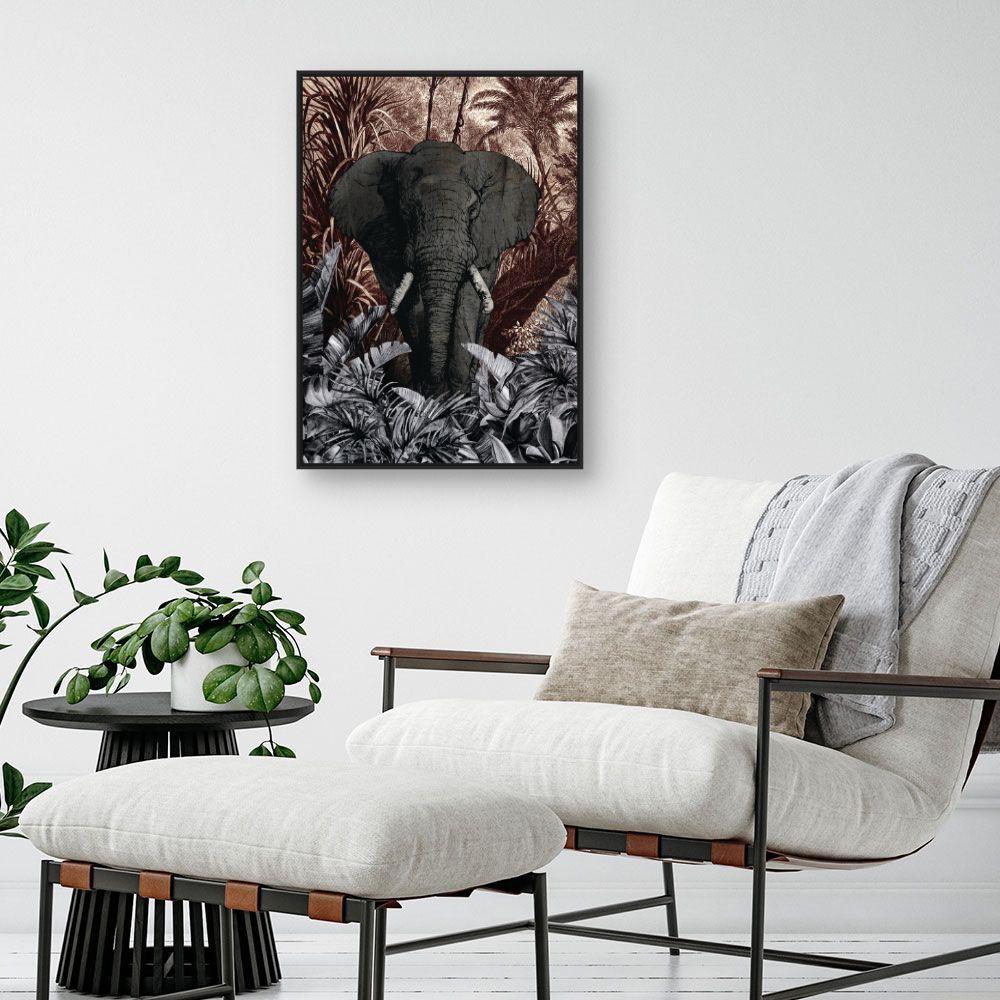 Tableau Éléphant majestueux