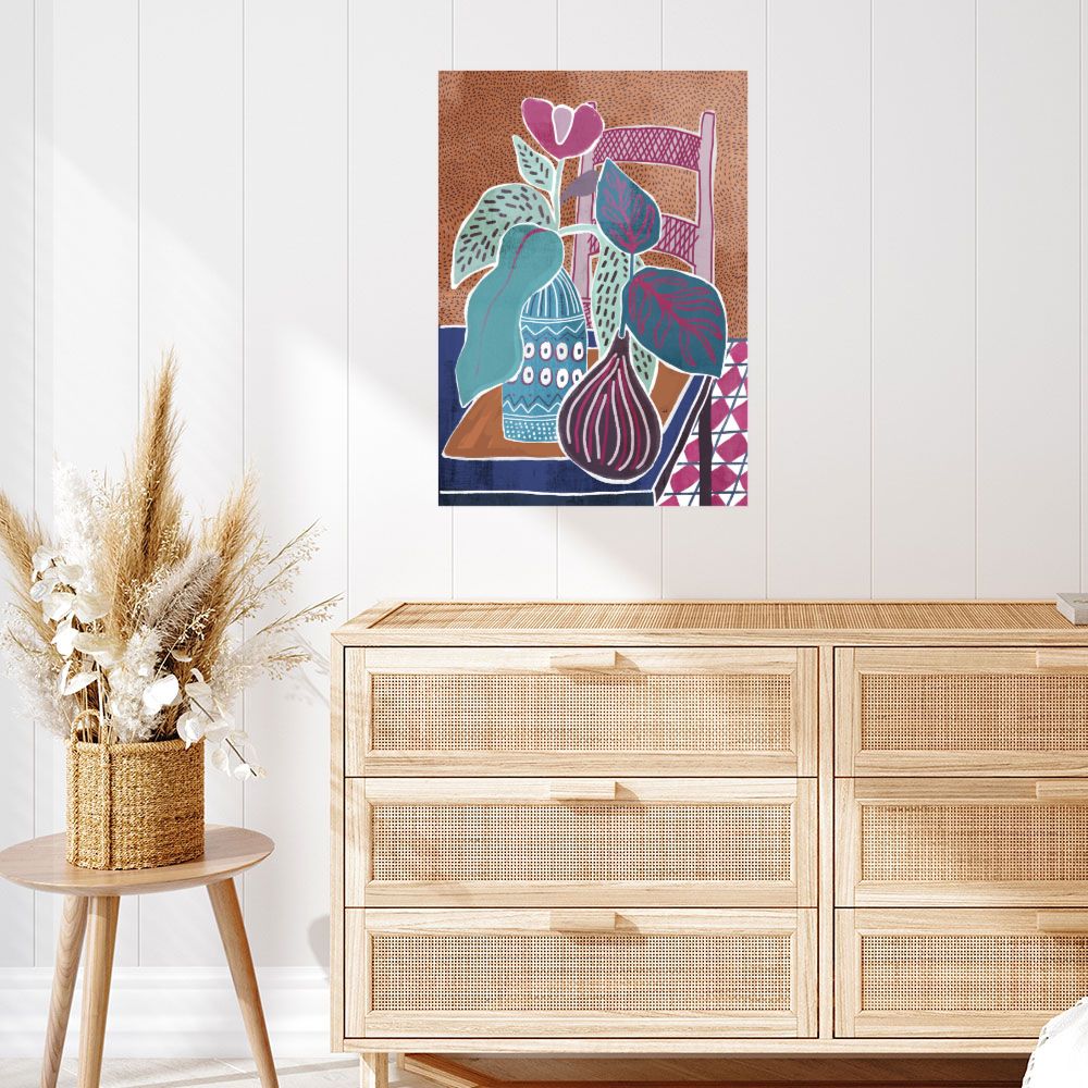 Affiche Chic floral vibrant